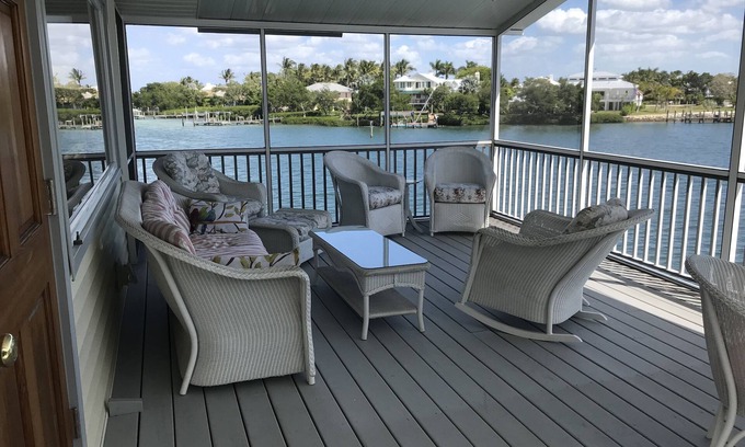 Boca Grande House | Boca Grande Bayou Boat House in the Historic District with Dock