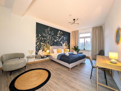 Erfurt Old Town Apartment | BohnApartments Stauffenberg City - Parkplatz - 2 Badezimmer - 3 Schlafzimmer - WLAN