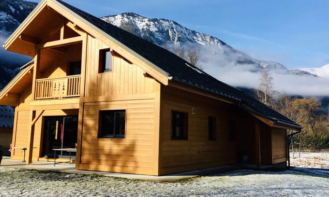 Le Bourg-d'Oisans Ski Chalet | BOURG D'OISANS/ALPE d'HUEZ ★ CHALET Bois & Nature with panoramic view