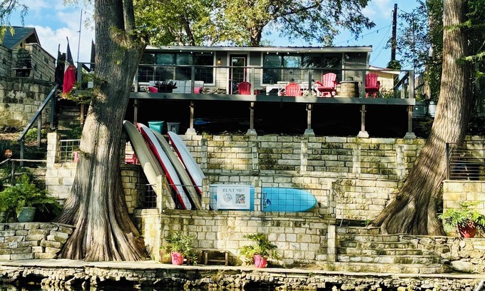 Canyon Lake Cabin | Boutique Cabin ON River- Enjoy FREE Paddleboards, Kayaks, Fishing Poles