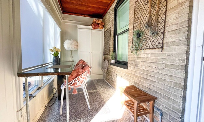 Delafield Apartment | Boutique Charm in Delafield Inviting Queen Suite Steps from It All