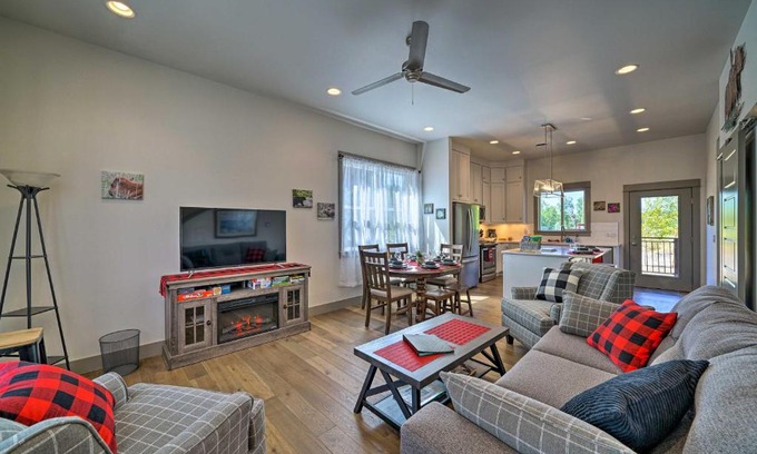 Four Corners House | Bozeman Home with Deck Walk to Fishing, Hot Springs