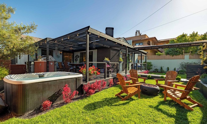 Crown Point House | Braemar Bungalow - Back Yard | Hot Tub | Beach