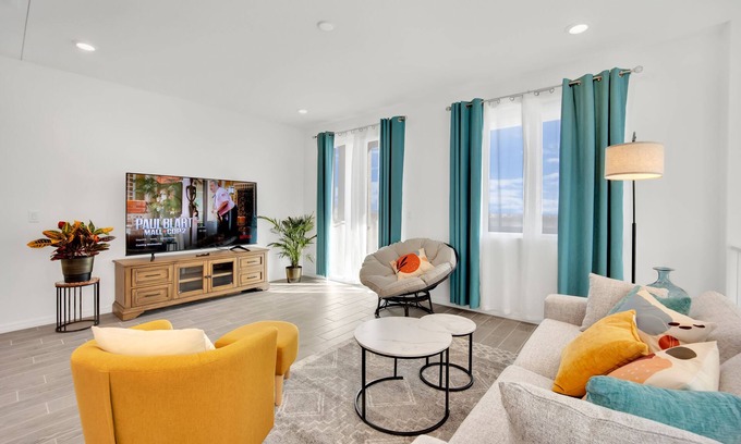 Enterprise House | Brand New 5BR/3BA Spacious 3-Story Home 16 Sleep 1st & 3rd Fl Dual MasterBedroom