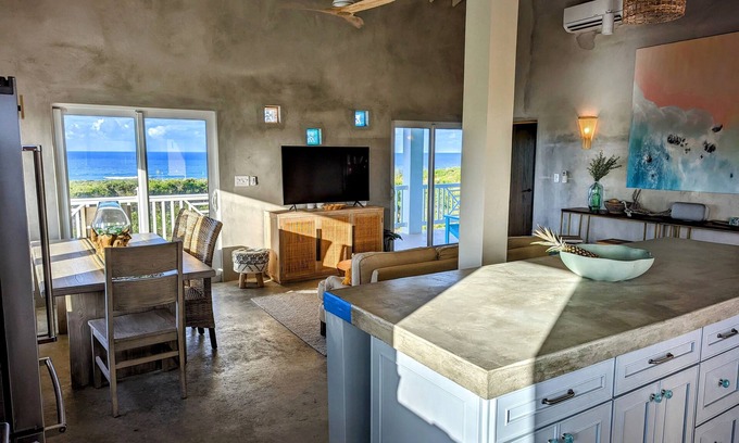 Gregory Town House | Brand New Estate w/2-Ocean Views, 1 Mile to Surfer's Beach. NEW POOL!