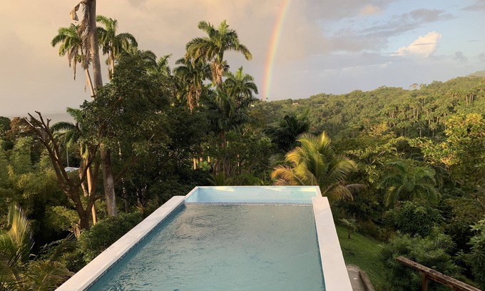 Parlatuvier Villa | Breathtaking boho chic rainforest retreat perfect couples hideaway