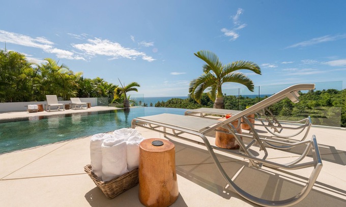 Las Terrenas Villa | Breathtaking Ocean View Modern, Fully Staffed, Walk to the Beach, Luxury Villa
