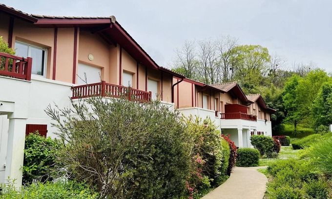 Cambo-les-Bains Apartment | Bright 1-Bedroom Apartment with Pool, Terrace, and Parking Near Cambo-Les-Bains Thermes