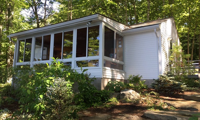Raymond Cottage | Bright and cozy waterfront home on Panther Pond with stunning lake views!