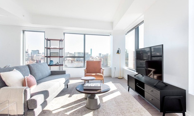 Central Square Apartment | Bright Central Square 2BR w/W/D, Gym, near T & Harvard, by Blueground