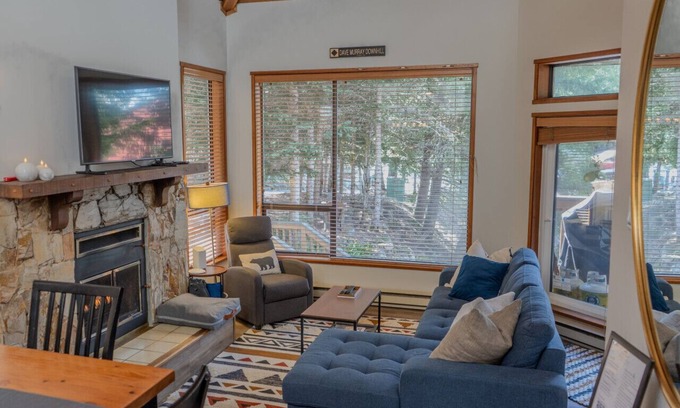 Whistler Creekside Condo | Bright Creekside 2BR-Walk to Creekside Gondola, Fireplace & Free Parking.