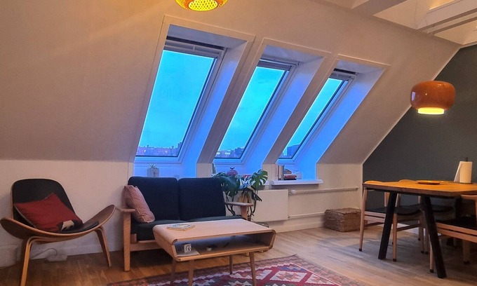 Copenhagen Condo | Bright penthouse apartment in cozy neighborhood