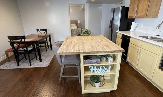 Layton Apartment | Bright, Quiet Neighborhood Basement Apartment