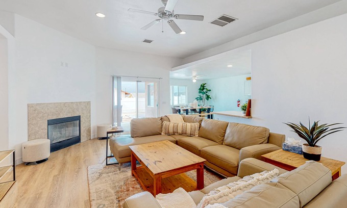 Indian Cove House | Bright & spacious home with firepit, enclosed backyard - dog-friendly