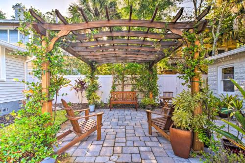 Historic Old Northeast House | Bright St Petersburg Home with Pergola and Garden