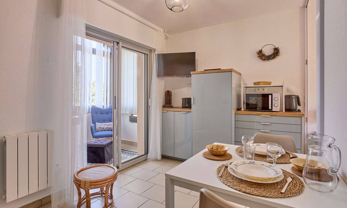 Barbotan-les-Thermes Apartment | Bright T1 bis, 2 pers, parking, Barbotan
