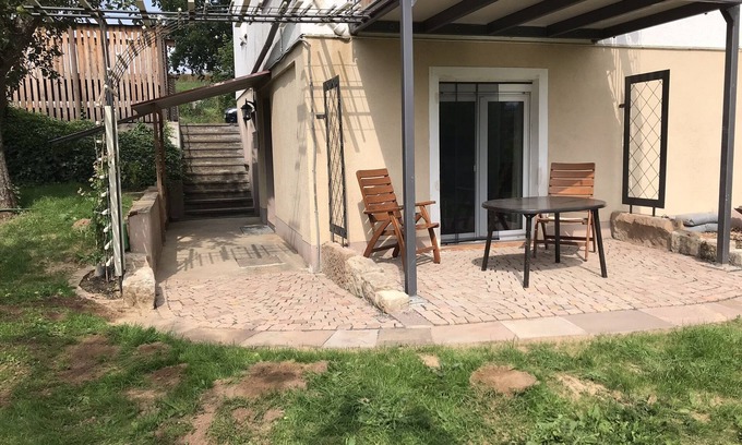 Schwalmstadt Apartment | Bright vacation apartment in the basement with covered terrace