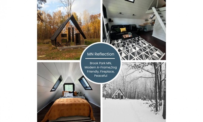 Brook Park House | Brook Park-A Frame-fireplace-modern-dog friendly