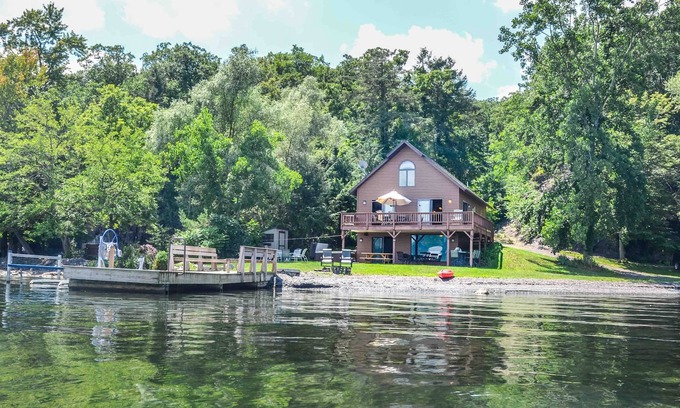 Valois Cottage | Brookside: A Beautiful Chalet-Style Getaway on the Shore of Seneca Lake!