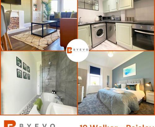 Paisley Apartment | ByEvo 19 Walker - Close to GLA - Perfect Getaway or Working away from Home