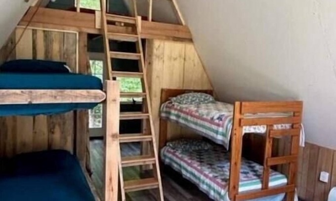 Northern Cabin | Cabin #3 Francis - Custom built A-Frame Bunkhouse - pet and kid friendly