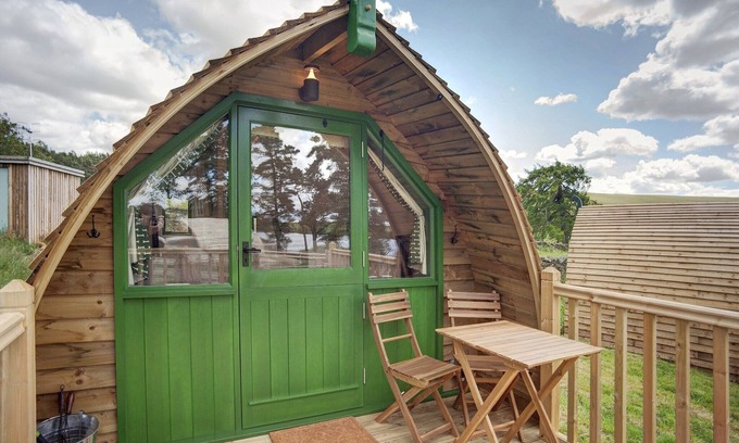 Langley-on-Tyne Ski Chalet | Cabin in Northumberland with Lake Views