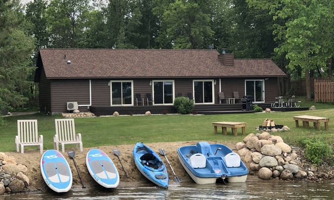 Park Rapids House | Cabin on Big Sand Lake - 4 Bedroom, 2 Bath, Sandy Beach, Secluded, Modern