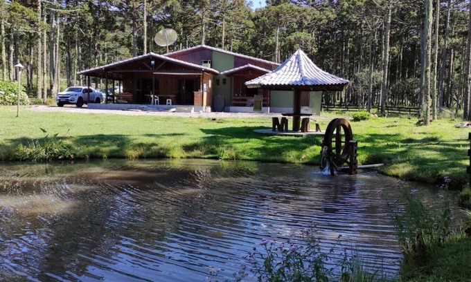 Bom Jardim da Serra House | Cabin on the Lake in São Joaquim-SC. Enjoy special moments. Pets allowed.