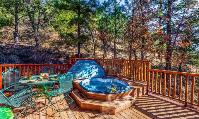 Ruidoso Cabin | Cabin on the Creek | Wraparound Deck, Pet Friendly