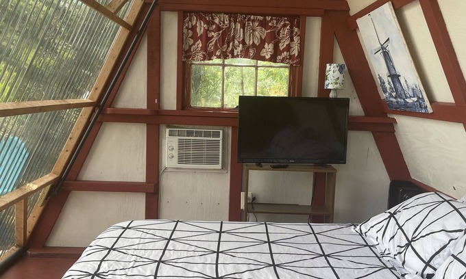 Brookridge RV Rental | Cabin Tent in an Olive Grove
