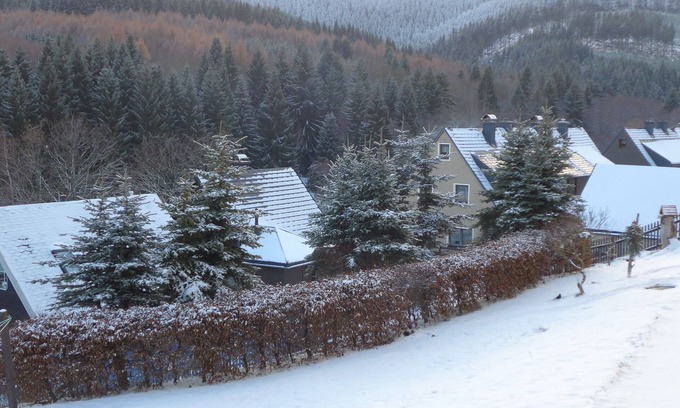 Oberwiesenthal Condo | Cable car, lift, slopes, ski schools are within walking distance. Family friendly