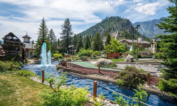 Downtown Leavenworth Condo | Café Condo Mountain Escape - Heated Pool & HotTub Open Late