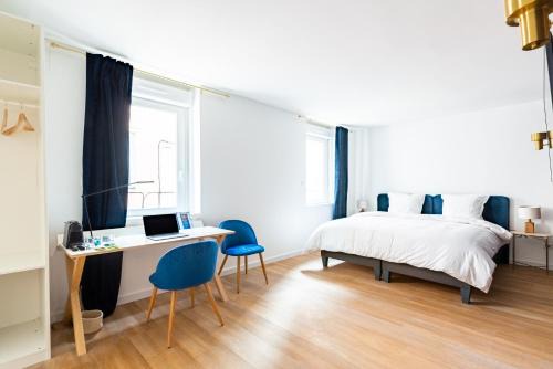 Faubourg-Raines Apartment | Calme & Chic bleu - Proche gare et centre