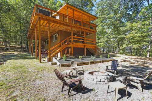 Great Cacapon House | Camp Dancing Bears - Wifi, Riverfront, Pet Friendly, Fire Pit, Grill, Deck, Fishing, Games, Fireplace, King Bed