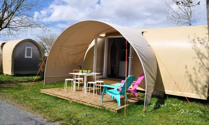 Saint Nazaire sur Charente House | Camping Flower L'Abri-côtier * - Lodge Tent Coco Sweet 3 Rooms 4 People Without Toilet Blocks