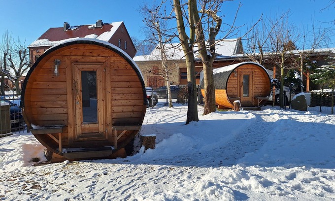 Krostitz Cabin | Camping barrel 2 - idyllic location