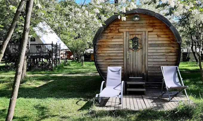 Arlebosc House | Camping du Viaduc* - Barrel 1 Room 2 People Without Sanitary