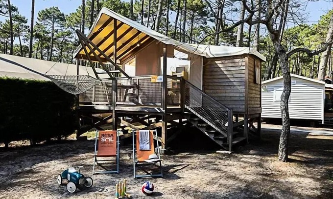Messanges House | Camping Le Vieux Port* - Cabin on stilts 3 Rooms 4/5 people