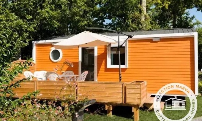 Royan House | Camping Les Chèvrefeuilles * - Mobile Home Ketch Woody 3 Rooms 4 People + TV