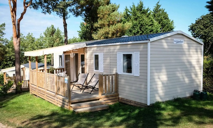 Bretagne-d'Armagnac House | Camping Les Lacs d'Armagnac * - 5-room mobile home for 8/10 people