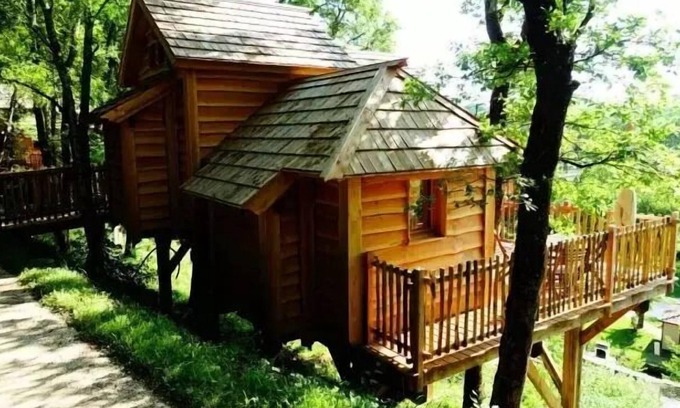 Beaumont-du-Perigord Cabin | Camping maeva Respire Le Moulin de Surier * - Treehouse Beaumont 4 Rooms 6 People