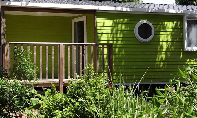 Mialet House | Campsite La Berge Fleurie * - Mobile home 2 bedrooms - 4 PERS (1 double bed + 2 single beds) CLIMATEIZATION/TV 4 people
