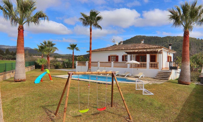 Sa Pobla Villa | Can Mussol 040 magnificent villa with private swimming pool, large garden, children's area, billiards, ping pong and WiFi.