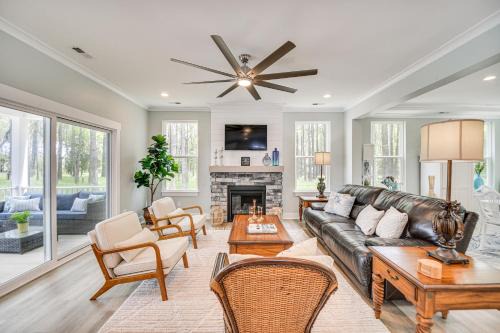 Bay Ridge House | Cape Charles Home Private Pier and Beach-Front Deck