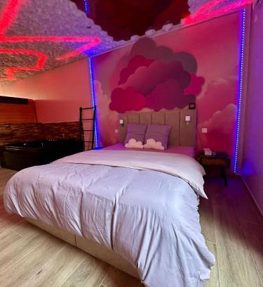 Fontaine-l'Eveque Apartment | Capsule Nuage Jacuzzi Sauna