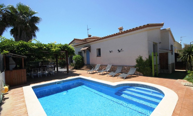 Riumar House | "Carmen 3"@MARISOL: 500m to the beach, private pool, A/C, WiFi, dog beach