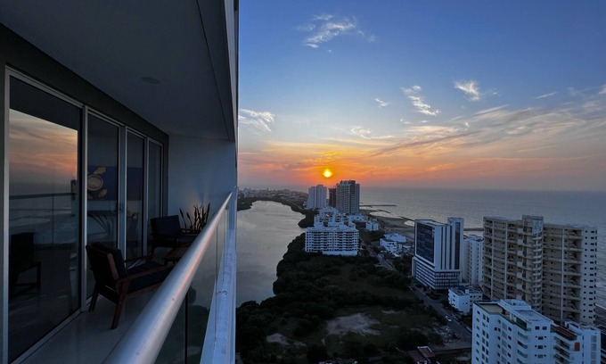 Marbella Apartment | Cartagena de Indias Amazing Ocean View Complete Luxury Apartment Full of Extras