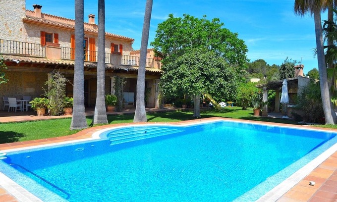 Binissalem Villa | Casa Binissagar II 106 luxurious villa with private pool, sauna, jacuzzi, children's playground and barbecue area