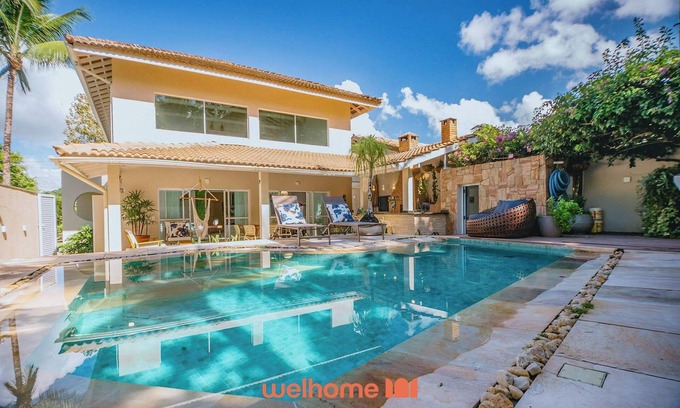Pereque House | Casa com piscina a 5 minutos da praia no Guaruja