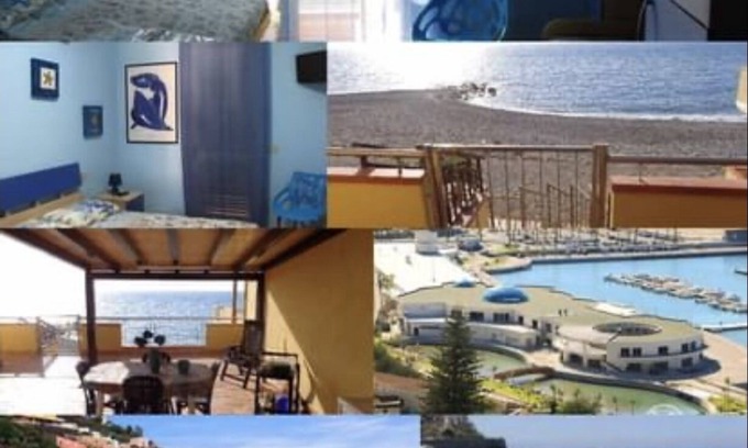 Capo d'Orlando Apartment | Casa con Terrazzo Coperto con Scala che Scende Direttamente Sulla Spiaggia